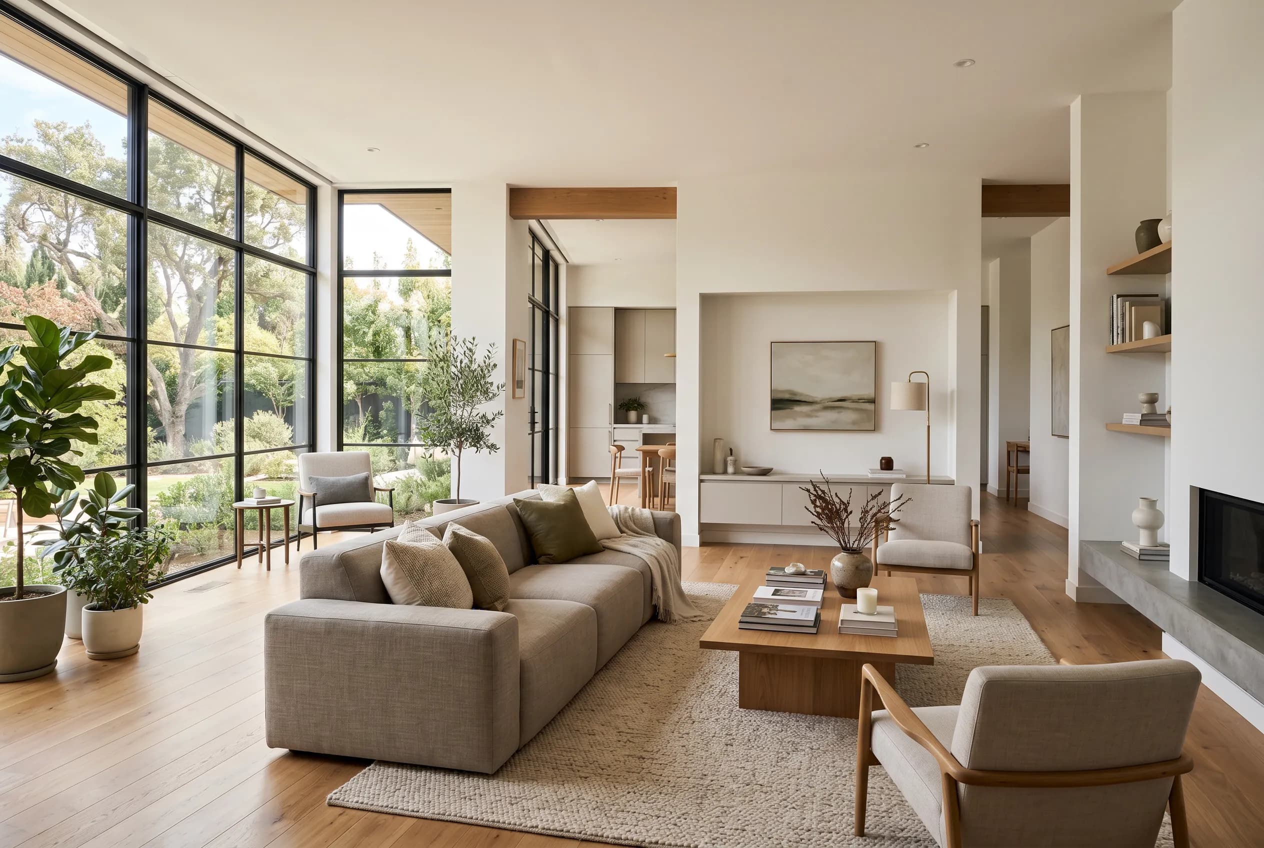 Modern interior design — an example room styled by InteriorLab